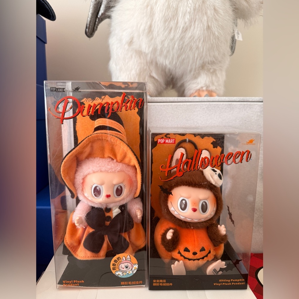 Pop Mart Halloween Pumpkin Vinyl Plush Set